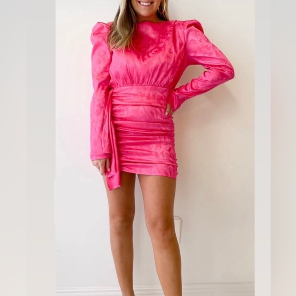 Pink Satin Dress
